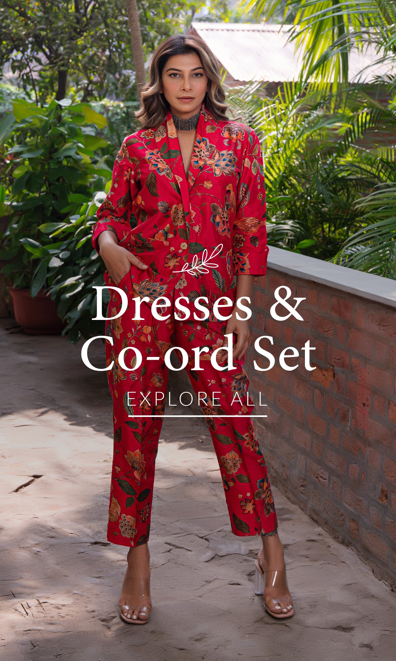 code set dress for ladies Buy Jamia Floral Cotton Coord Set for Women in India