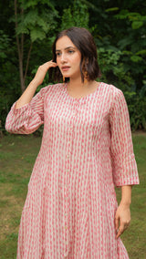 Inaya Chanderi Kurta - Pink