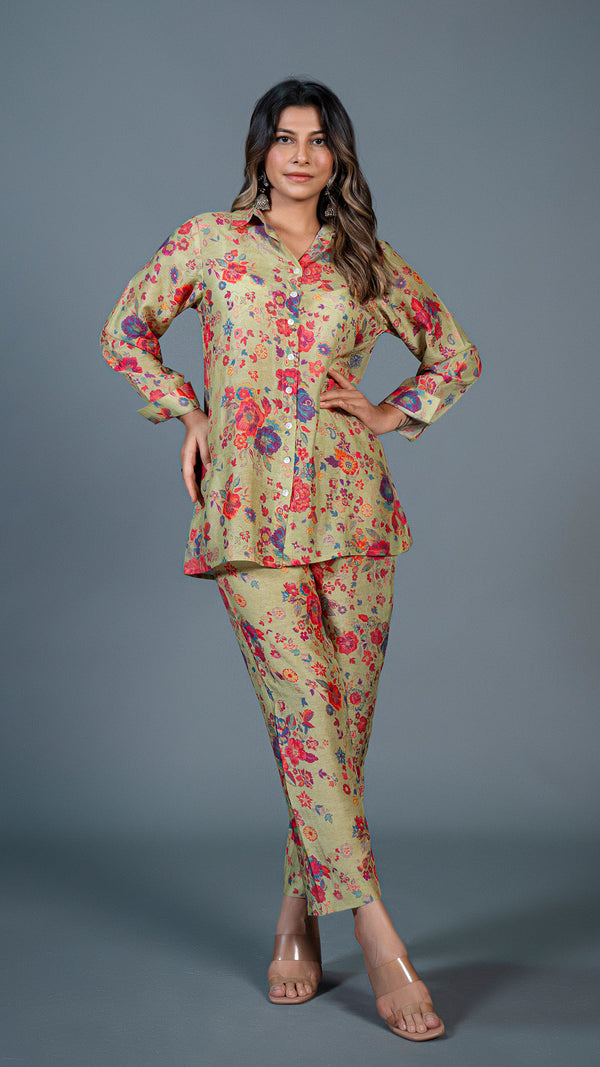 Passion Floral Co-ord Set | Summer outfits women, Contemporary outfits,  Casual college outfits