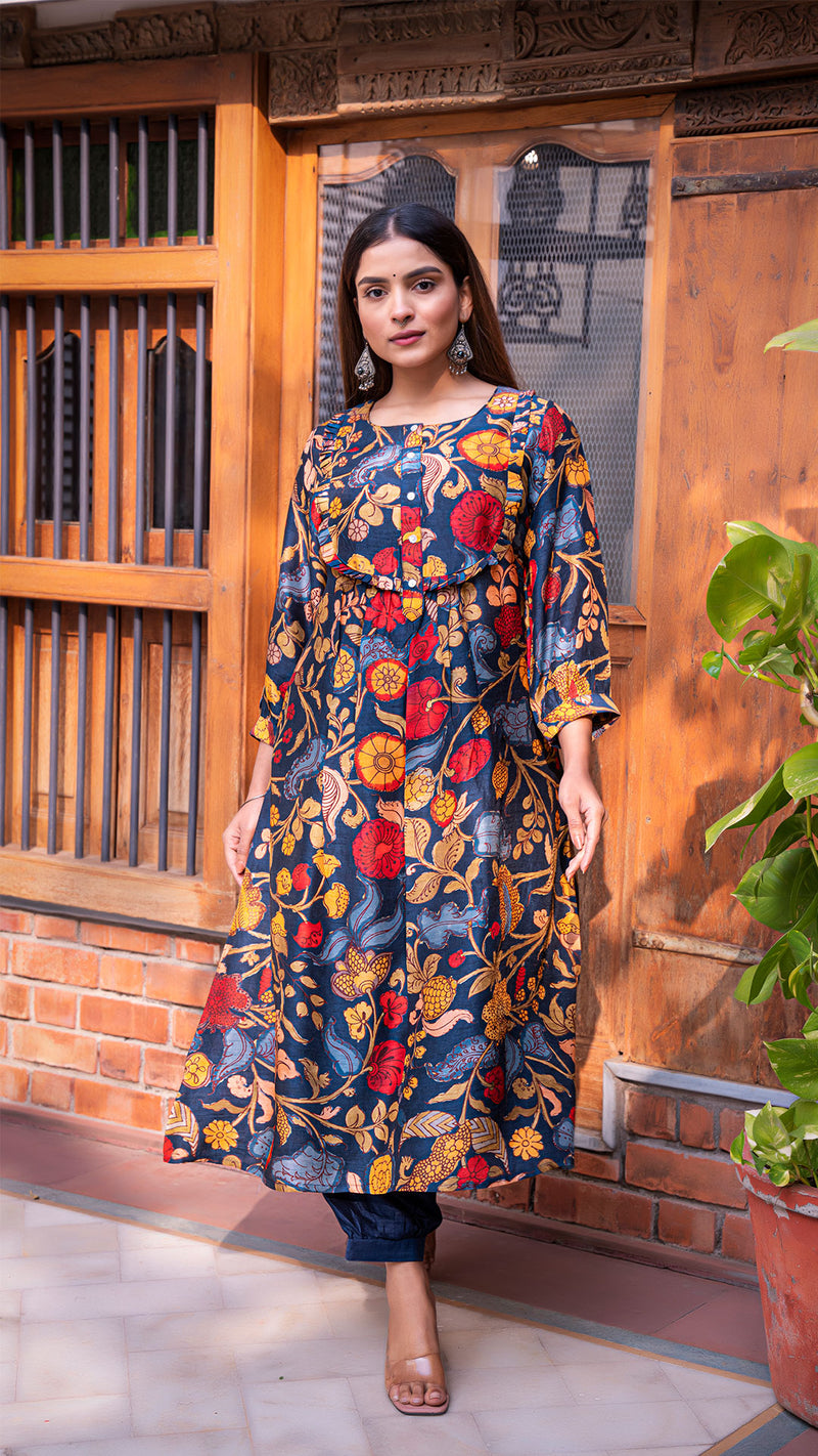 Eos Women Kalamkari Kurtas 82231 - Buy Eos Women Kalamkari Kurtas 82231  online in India