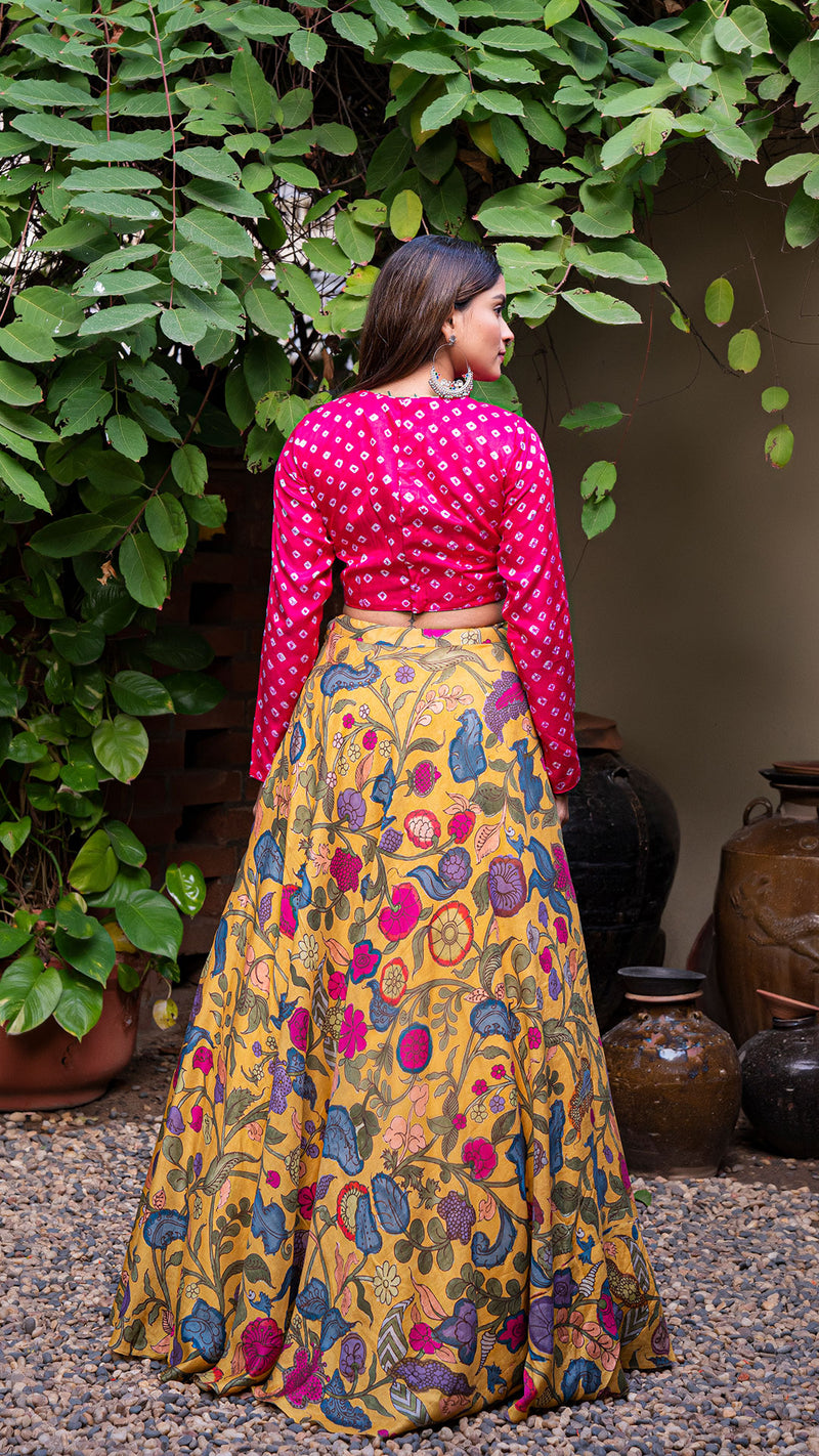 Printed Stitched Lehenga Skirt Price in India, Full Specifications & Offers  | DTashion.com