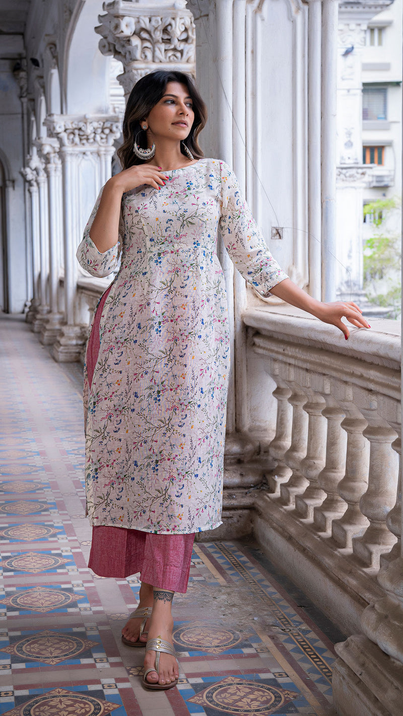 Aalia Pure Linen Kurta