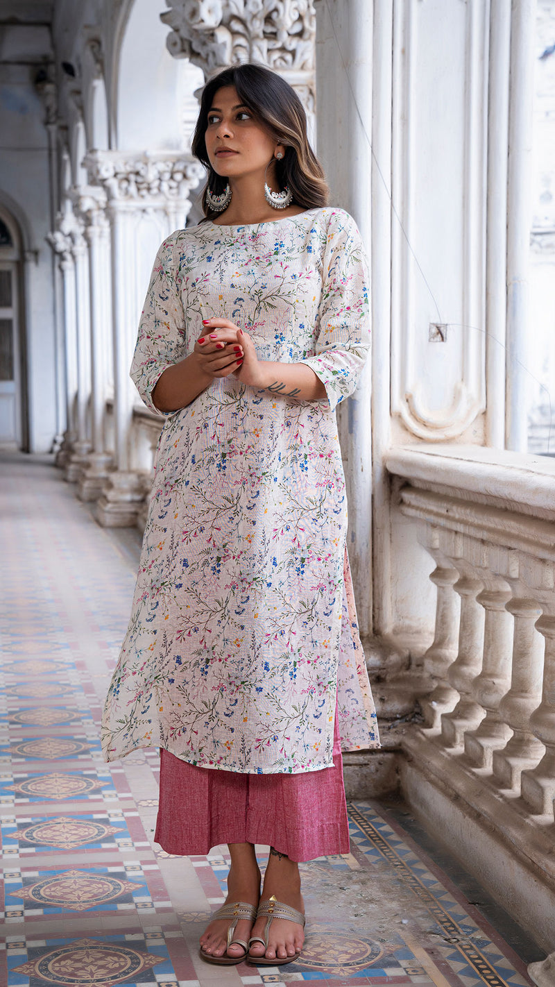 Aalia Pure Linen Kurta