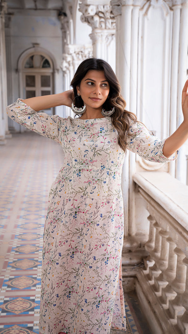 Aalia Pure Linen Kurta